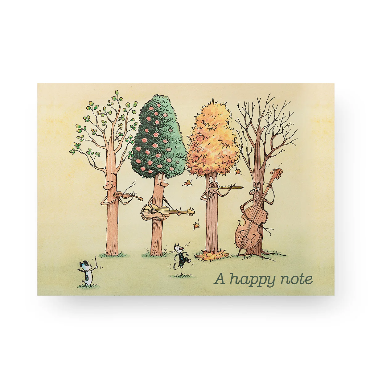 'A Happy Note' Greeting Card
