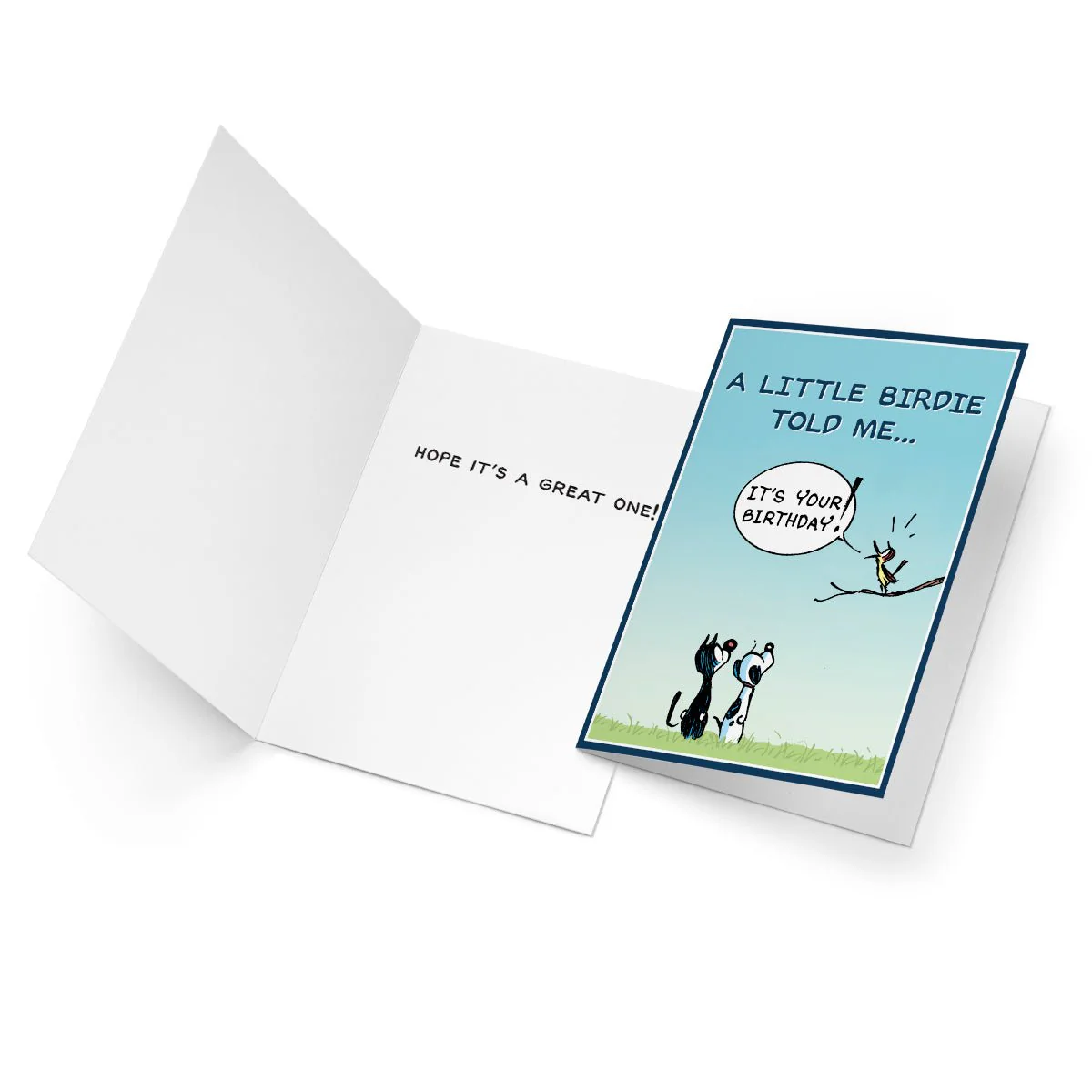 ‘A Little Birdie’ Birthday Card - Image 3