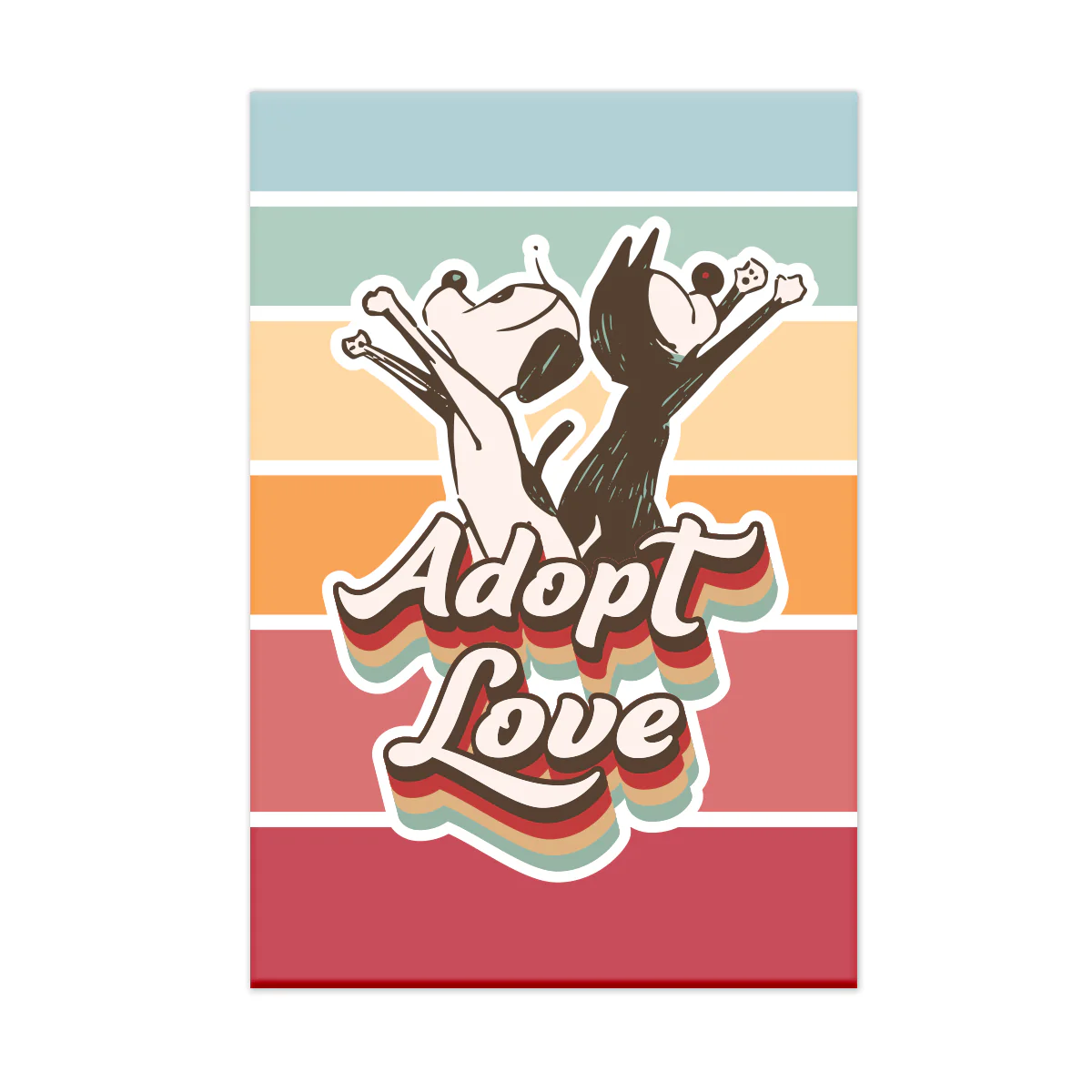 'Adopt Love' Magnet - Image 2