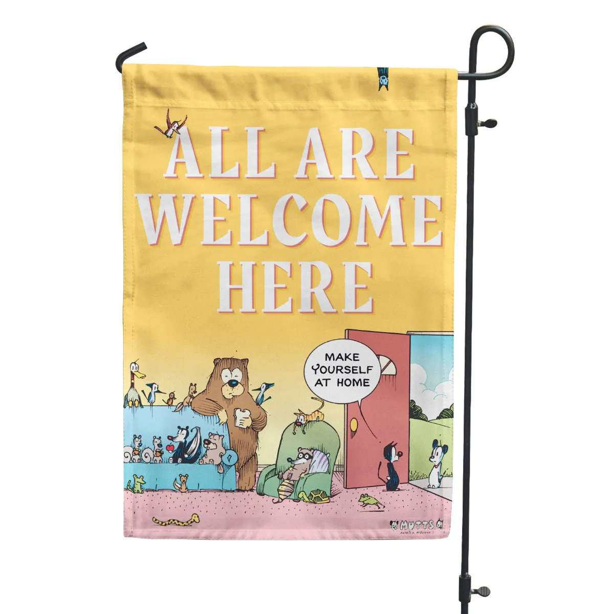 'All Are Welcome' Garden Flag - Image 2