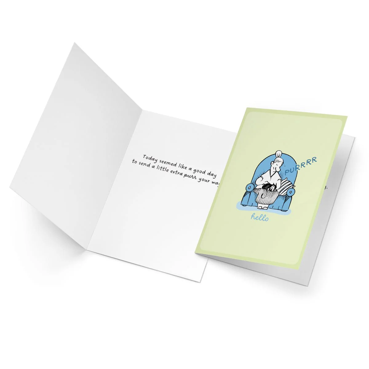‘An Extra Purr’ Greeting Card - Image 3