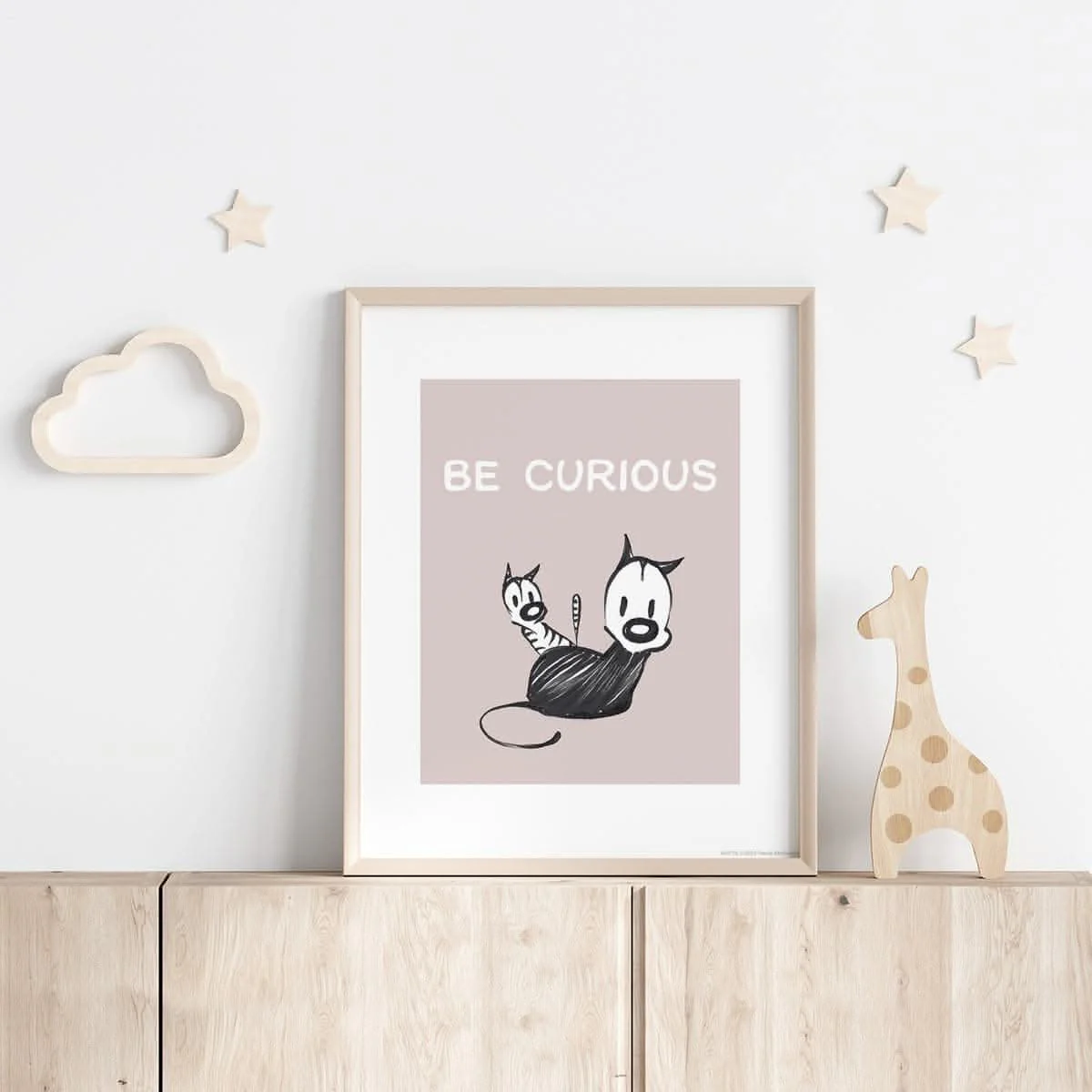 'Be Curious' Standard Art Print - Image 2