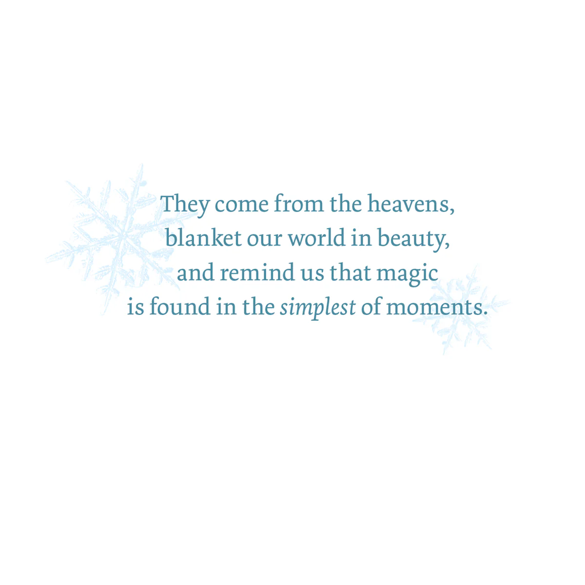'Friends Are Like Snowflakes' Greeting Card - Image 2