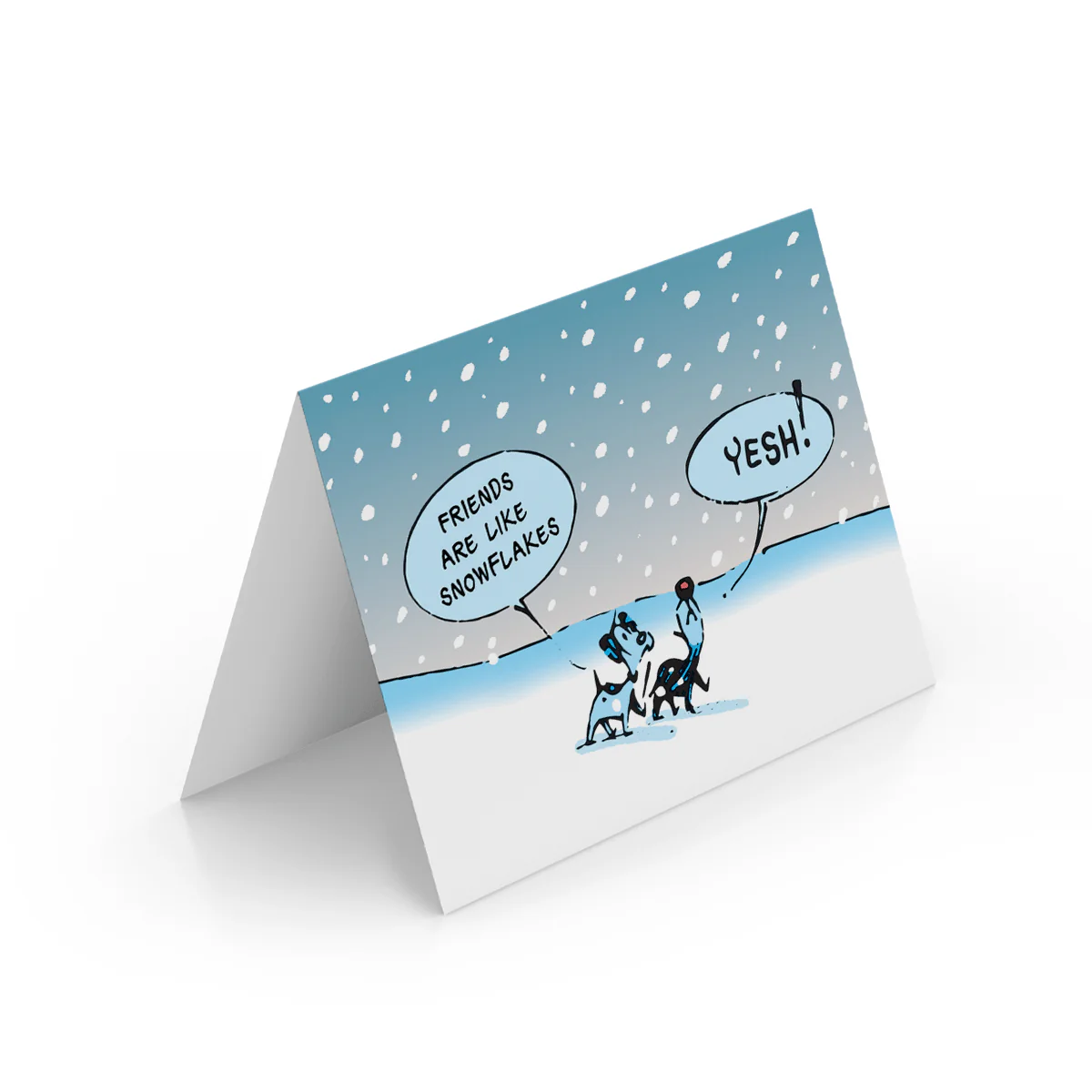 'Friends Are Like Snowflakes' Greeting Card - Image 3