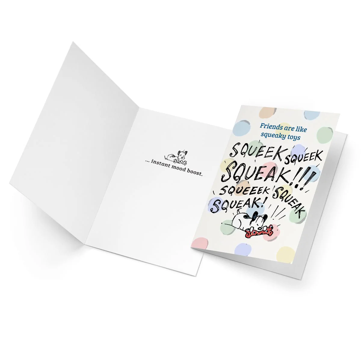 ‘Friends Are Like Squeaky Toys’ Greeting Card - Image 3