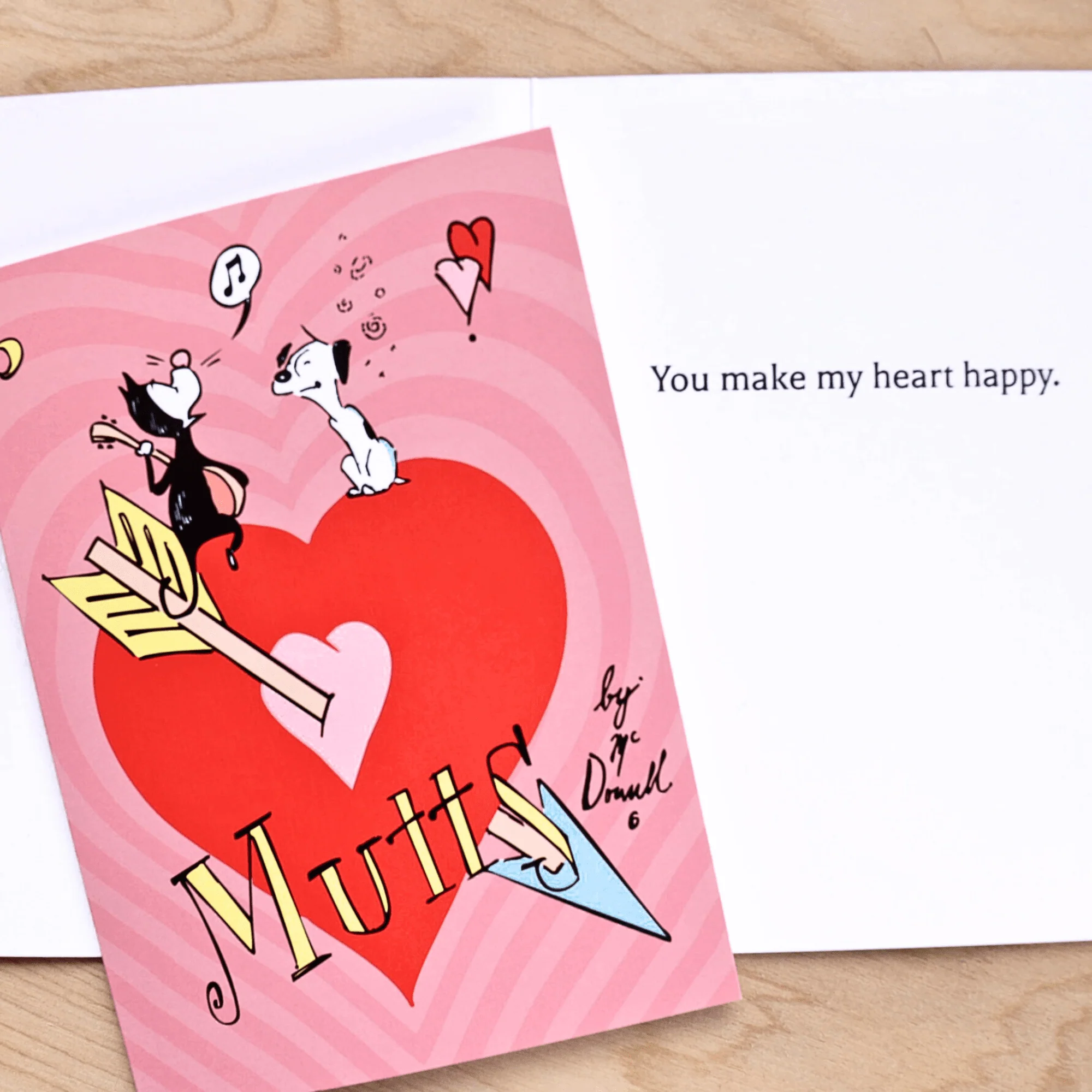 'Happy Heart' Greeting Card - Image 3