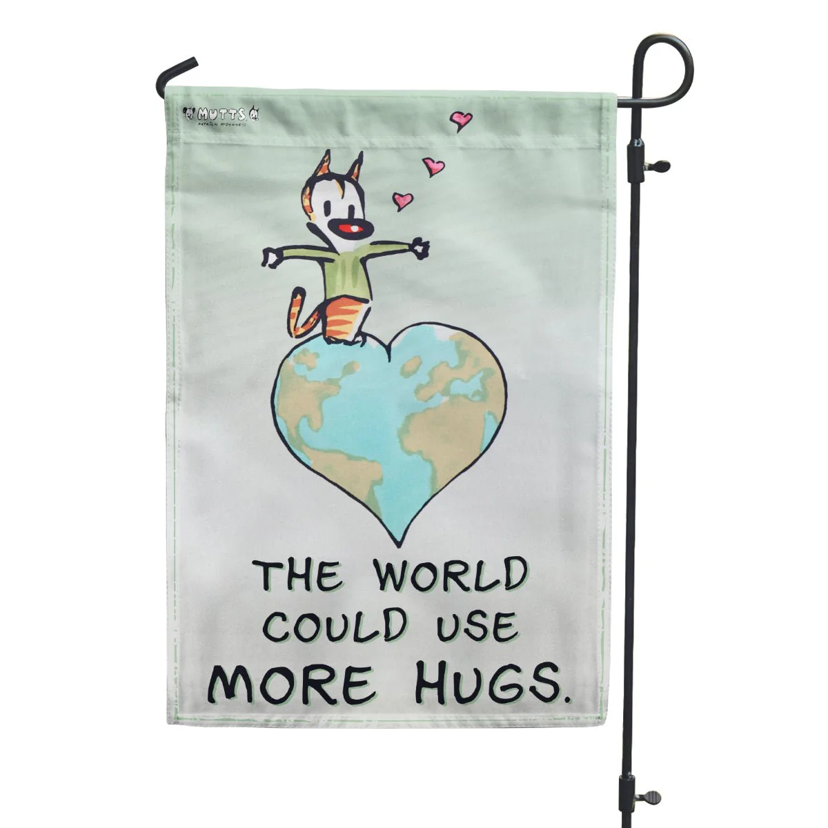 'Hugs for the World' Garden Flag - Image 2