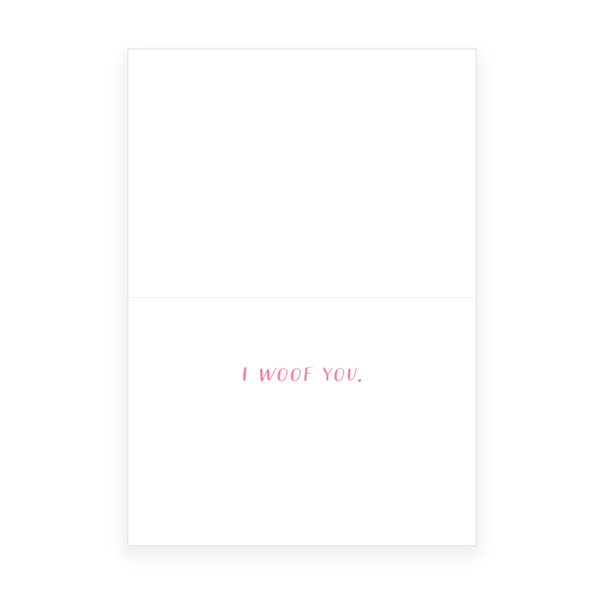 'I Woof You' Greeting Card - Image 2