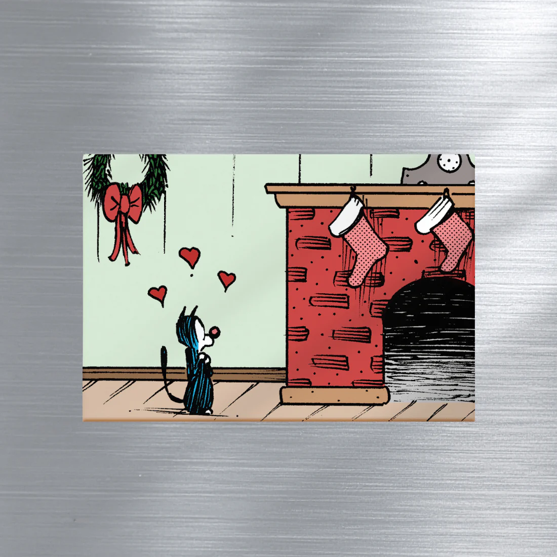 'Little Pink Stocking' Magnet