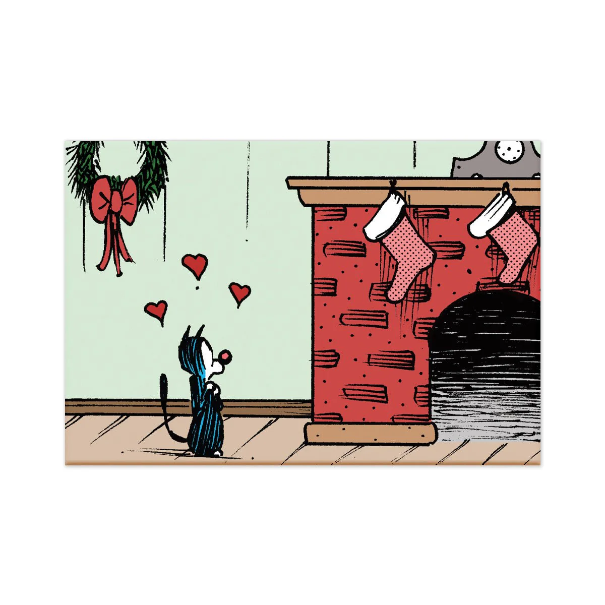'Little Pink Stocking' Magnet - Image 2