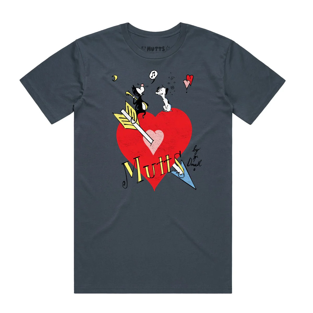 'Mutts At Heart' Vintage Staple Tee - Image 4