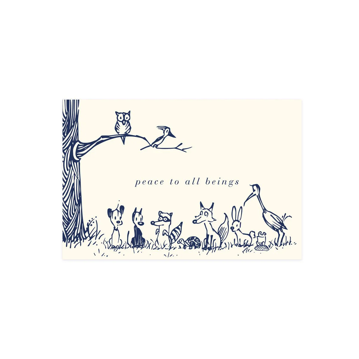 'Peace to All Beings' Holiday Cards (Set of 10) - Image 2