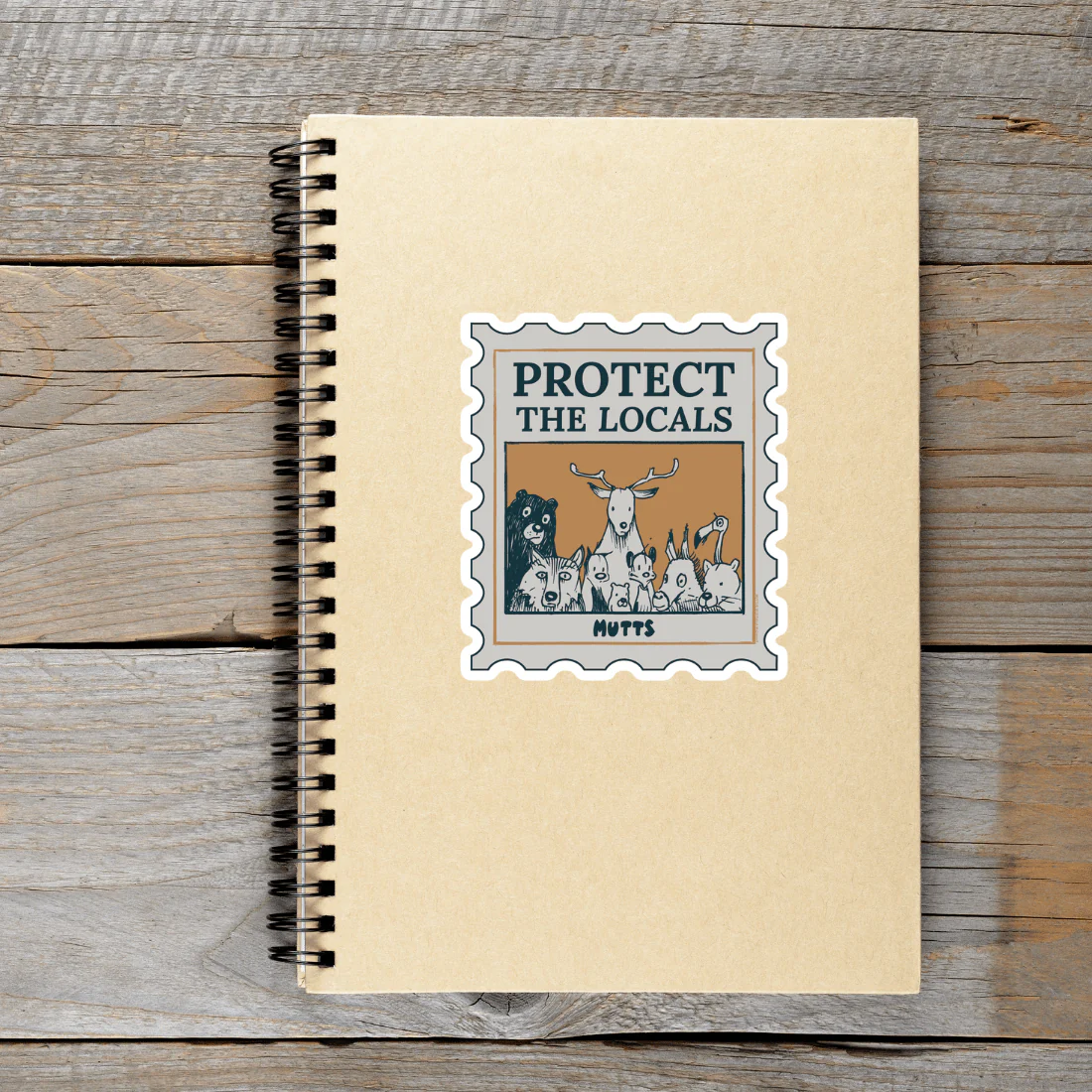 'Protect the Locals' Die-Cut Sticker
