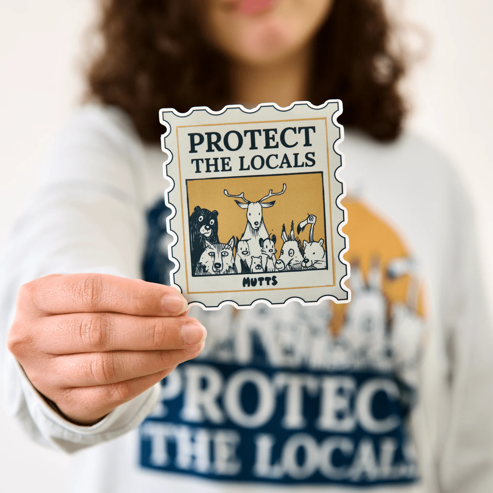 'Protect the Locals' Die-Cut Sticker - Image 2