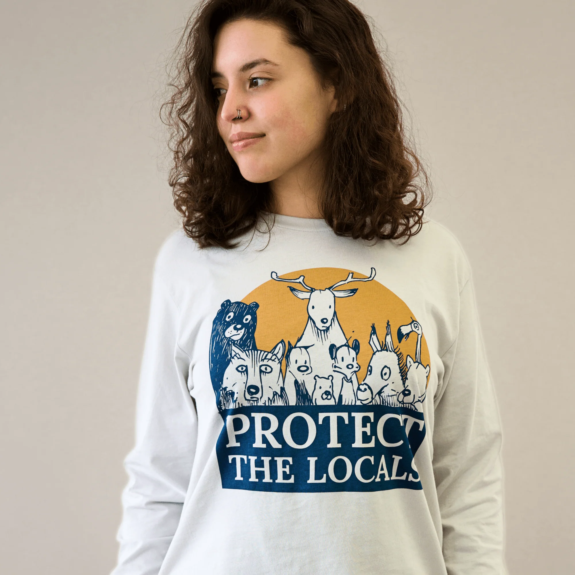 'Protect the Locals' Long Sleeve Tee
