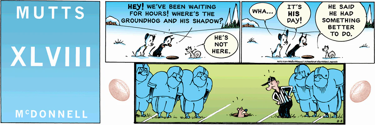February 2 2014, Sunday Comic Strip