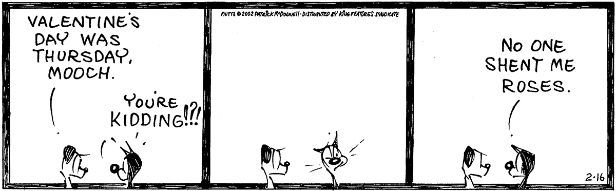 February 16 2002, Daily Comic Strip