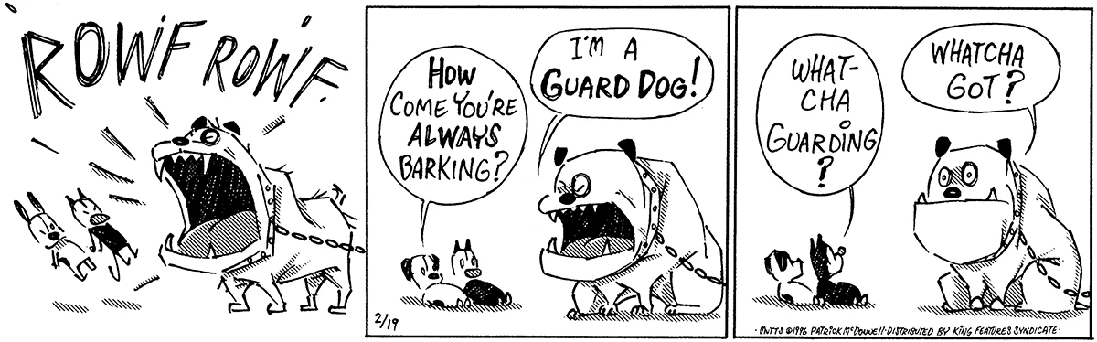 February 19 1996, Daily Comic Strip