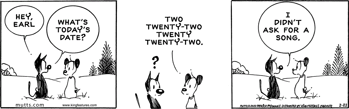 February 22 2022, Daily Comic Strip