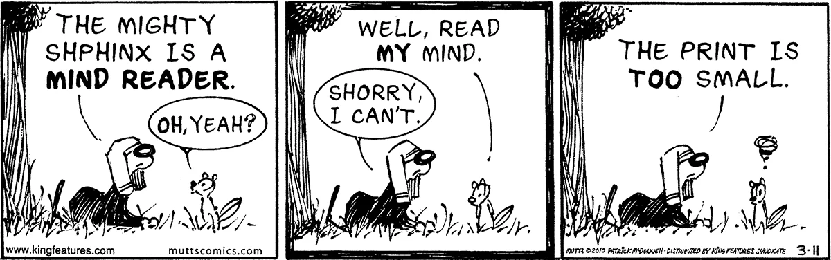 March 11 2010, Daily Comic Strip