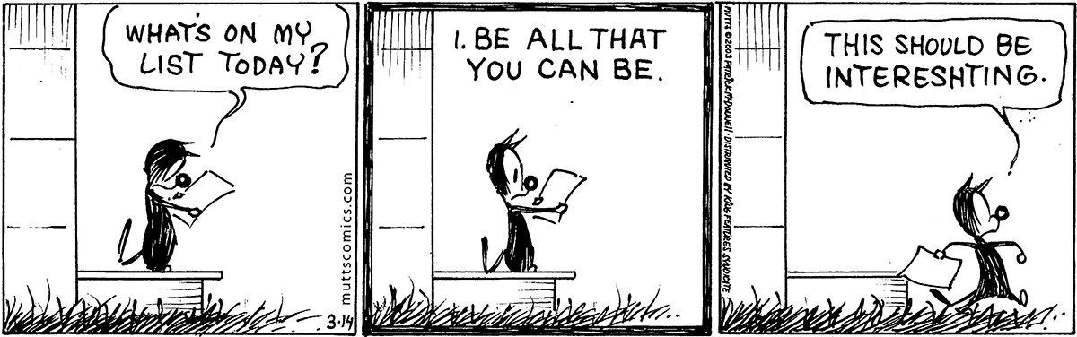 March 14 2003, Daily Comic Strip