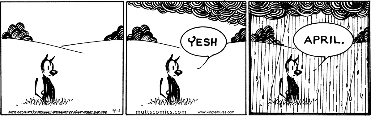 April 1 2014, Daily Comic Strip