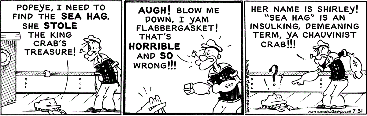 July 31 2020, Daily Comic Strip