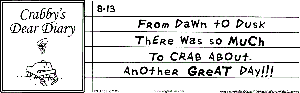 August 13 2022, Daily Comic Strip