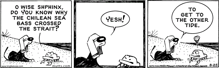August 25 2016, Daily Comic Strip