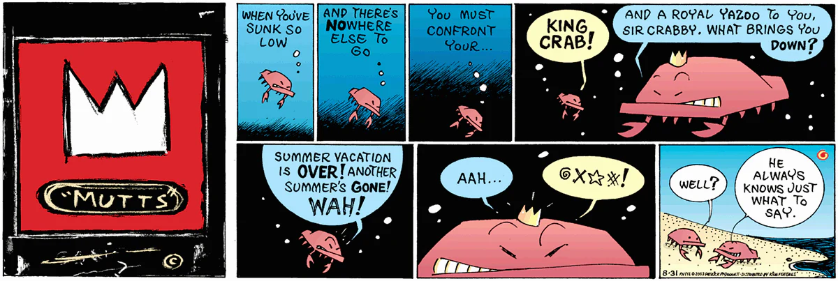 August 31 2003, Sunday Comic Strip