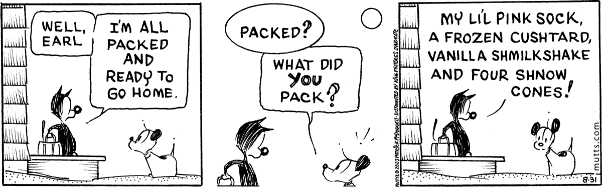 August 31 2023, Daily Comic Strip