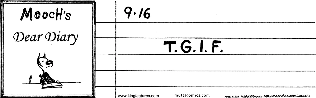 September 16 2011, Daily Comic Strip