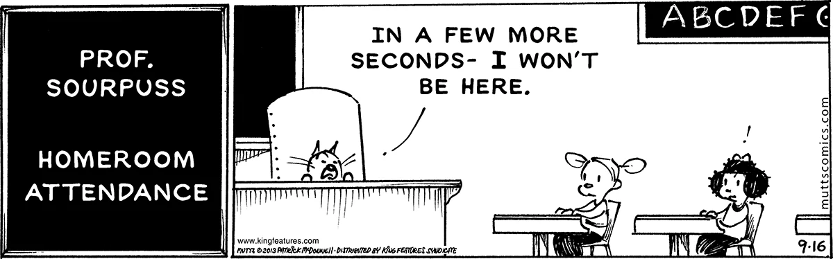 September 16 2013, Daily Comic Strip
