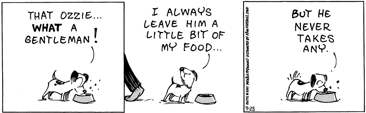 September 25 2001, Daily Comic Strip