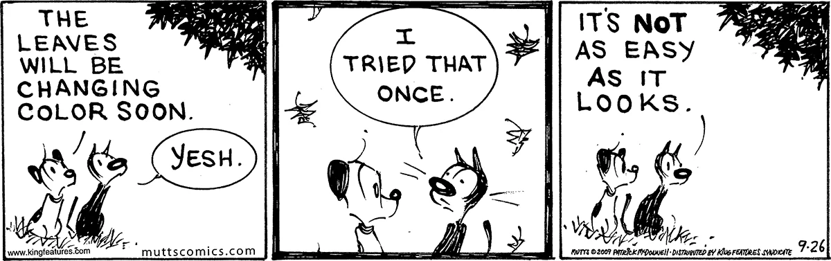 September 26 2009, Daily Comic Strip