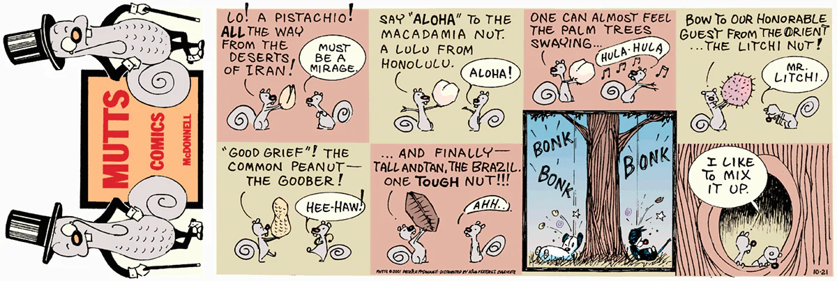 October 21 2001, Sunday Comic Strip