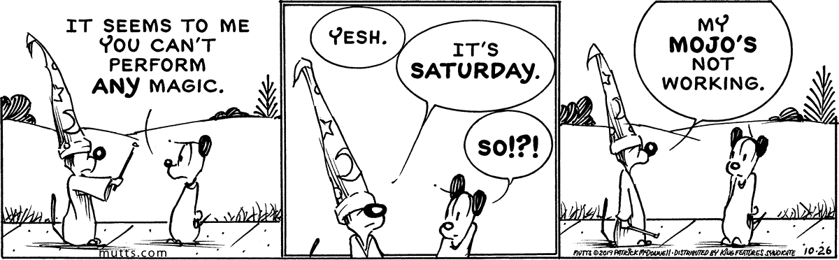 October 26 2019, Daily Comic Strip