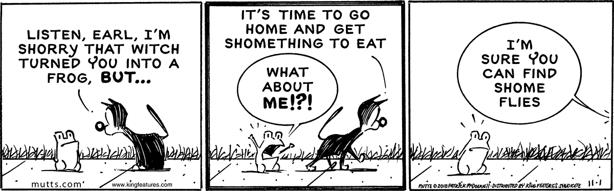 November 1 2018, Daily Comic Strip