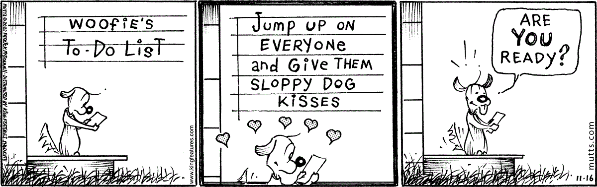 November 16 2022, Daily Comic Strip