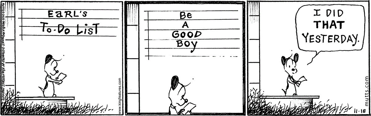 November 18 2022, Daily Comic Strip