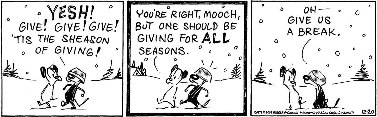 December 20 2002, Daily Comic Strip