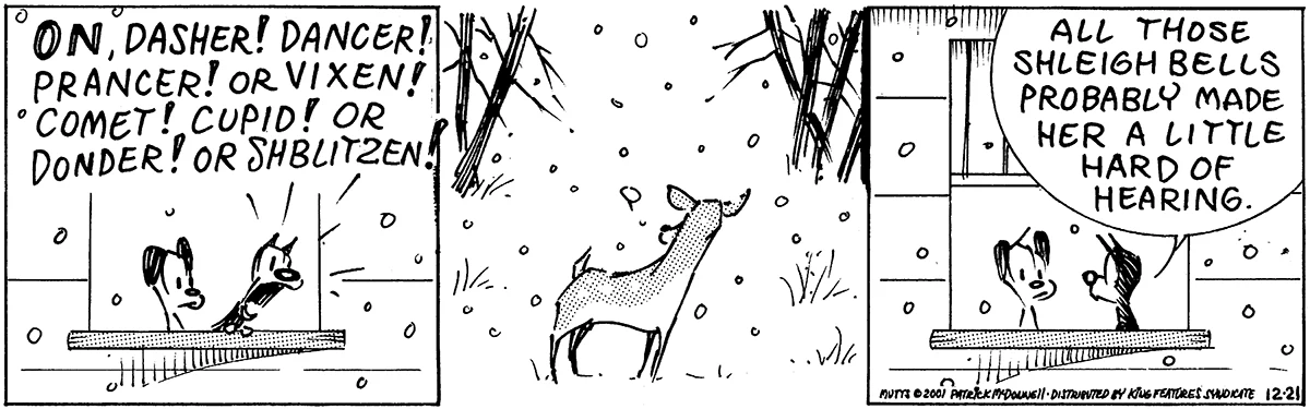 December 21 2001, Daily Comic Strip