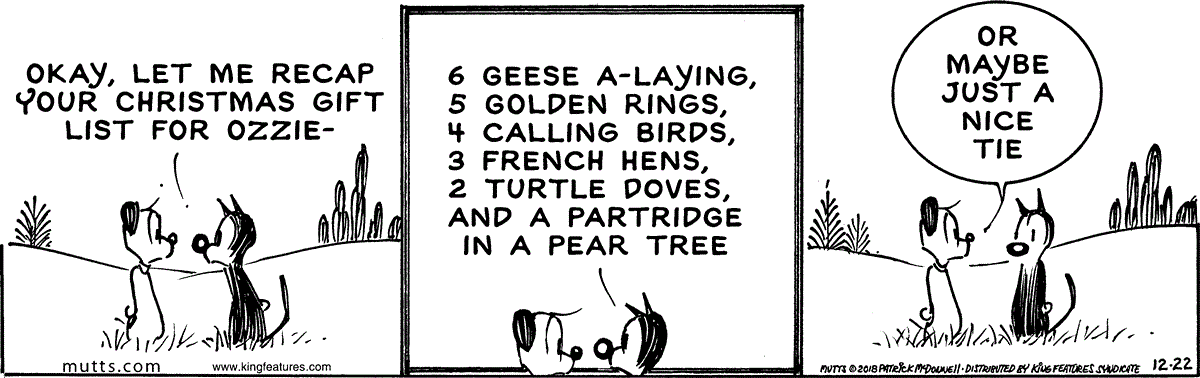 December 22 2018, Daily Comic Strip