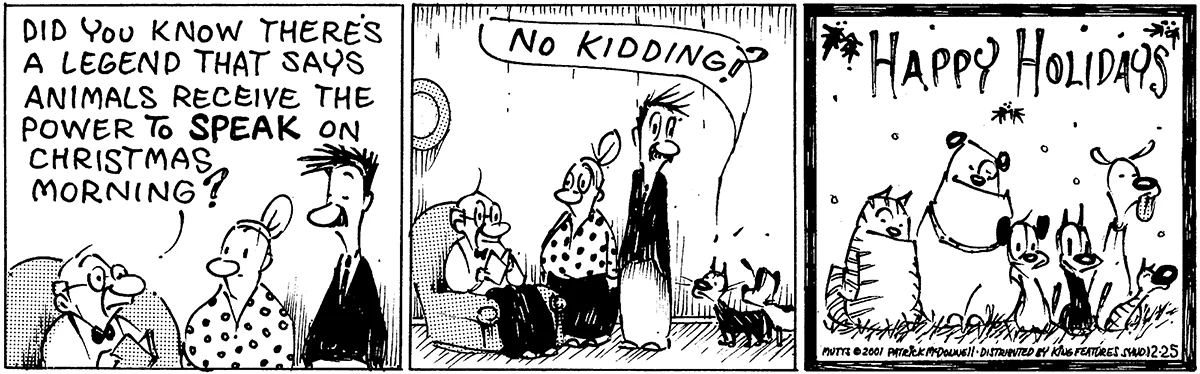 December 25 2001, Daily Comic Strip