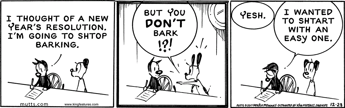 December 28 2017, Daily Comic Strip