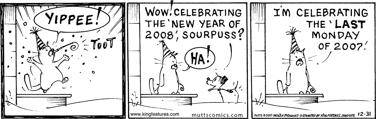 December 31 2007, Daily Comic Strip