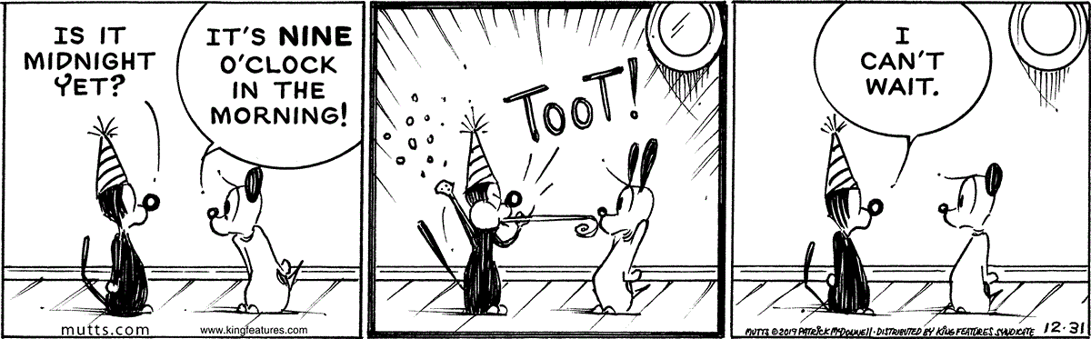 December 31 2019, Daily Comic Strip