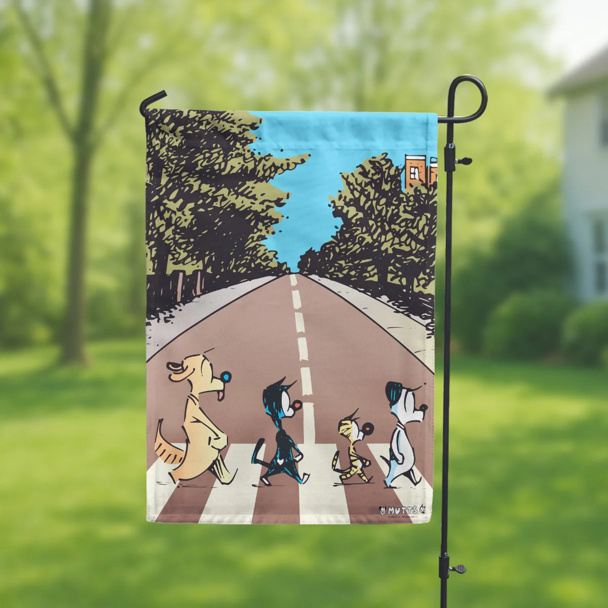 'Tabby Road' Garden Flag