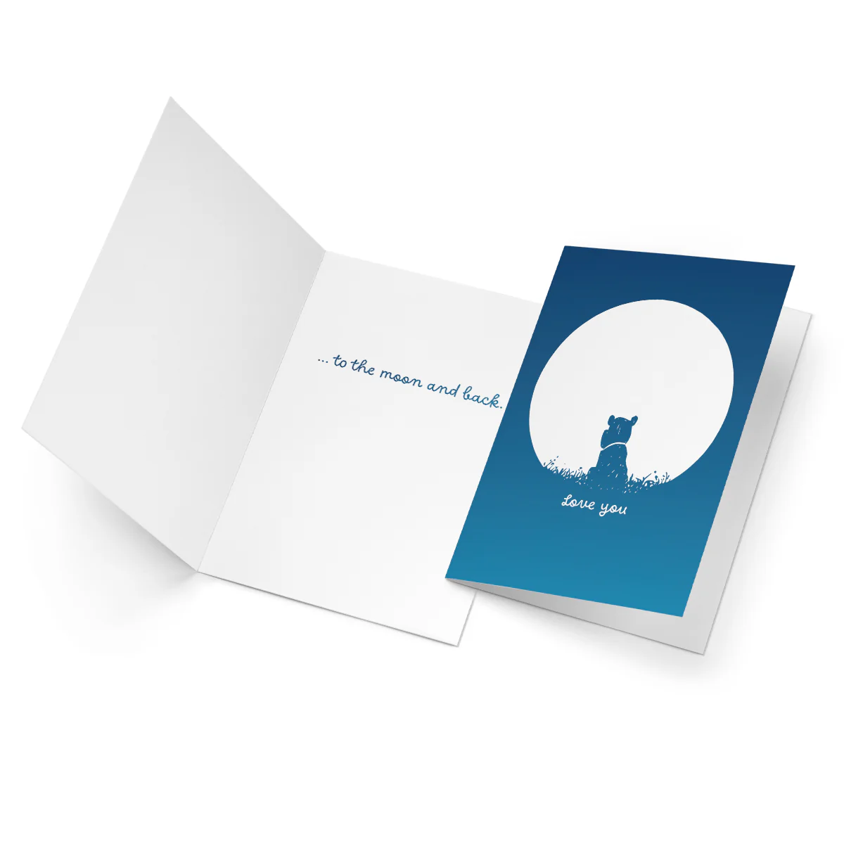 'To the Moon and Back' Greeting Card - Image 3