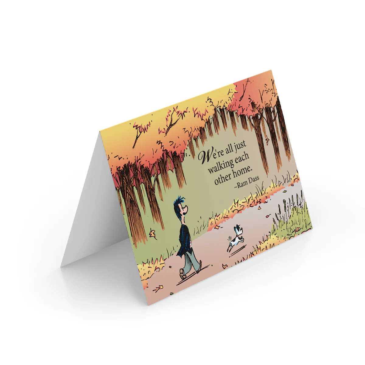 'Walking Each Other Home' Greeting Card - Image 2